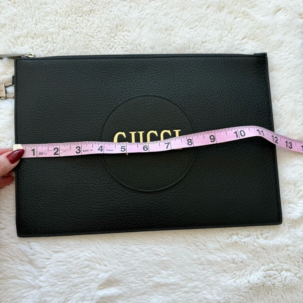 NWT!!! Gucci unisex black clutch Authentic Retail 895$